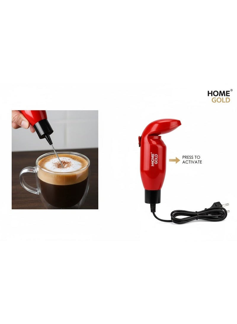 Home Gold Electric Nescafe Whisk For Making Nescafe And Espresso Foam 30 Watt + Measuring Bowl And Works Foam Milk And Coffee Captcho And Espresso Multi Colors - Image 5
