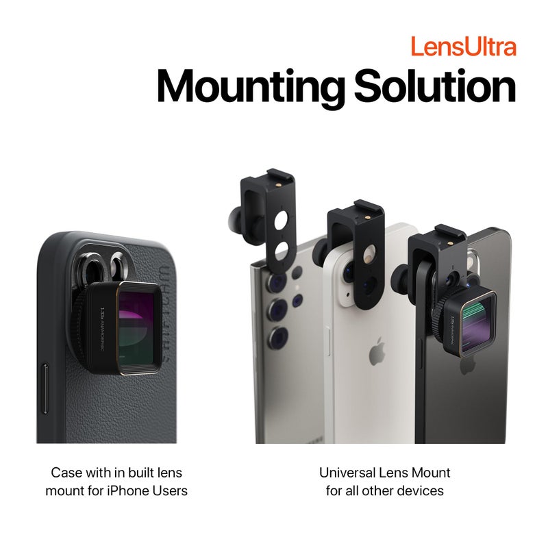 Shiftcam | LensUltra 1.33x Anamorphic Lens - 1.33x Magnification, 113Â° Angle - Transform Mobile Footage, Captivating Widescreen Ratio, Cinematic Lens Flare, Surreal Perspectives, Premium Design - Image 5