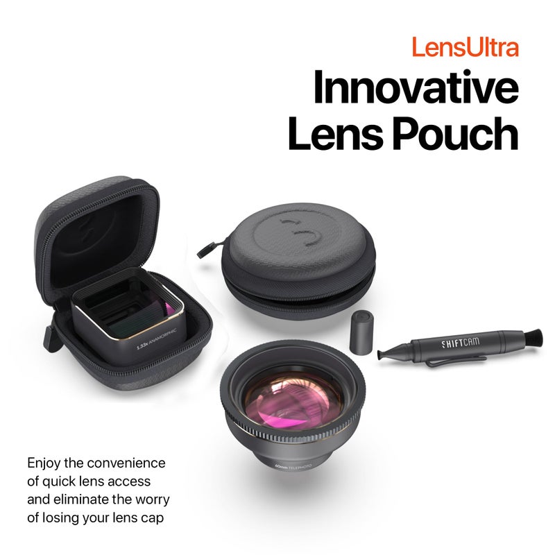 Shiftcam | LensUltra 1.33x Anamorphic Lens - 1.33x Magnification, 113Â° Angle - Transform Mobile Footage, Captivating Widescreen Ratio, Cinematic Lens Flare, Surreal Perspectives, Premium Design - Image 3