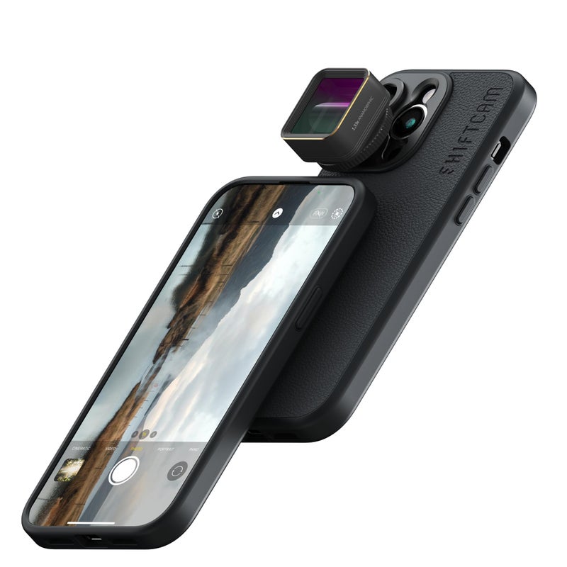 Shiftcam | LensUltra 1.33x Anamorphic Lens - 1.33x Magnification, 113Â° Angle - Transform Mobile Footage, Captivating Widescreen Ratio, Cinematic Lens Flare, Surreal Perspectives, Premium Design - Image 1