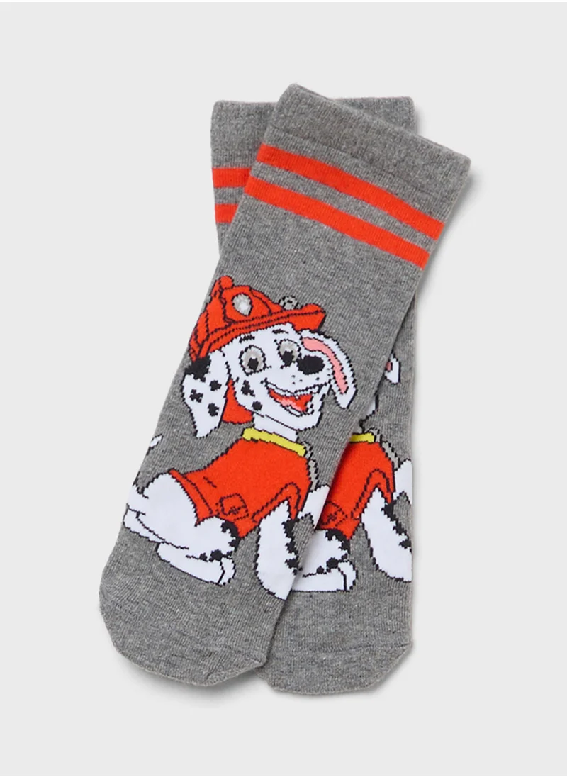NAME IT Kids 3 Pack Graphic No Show Socks