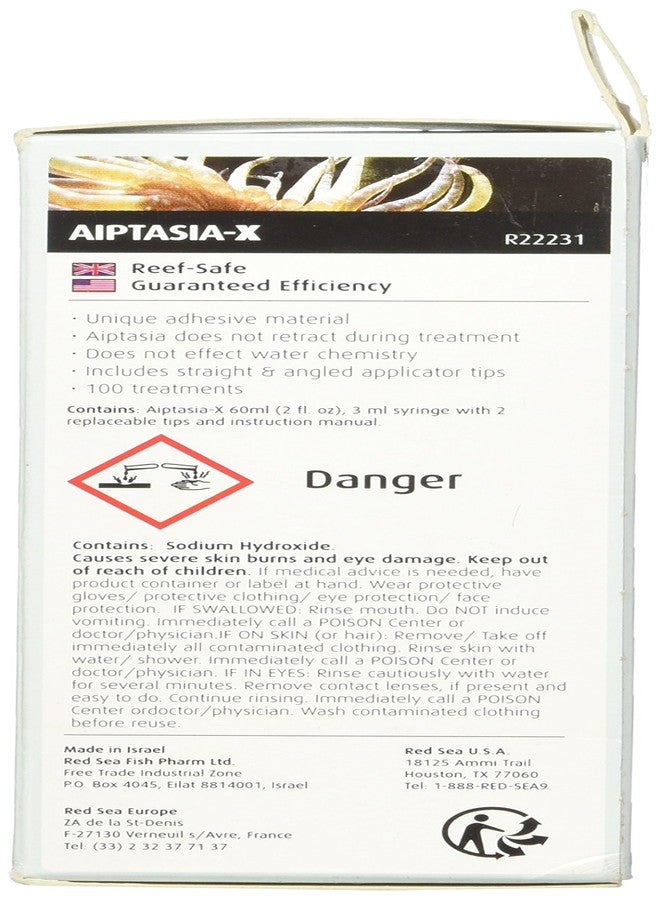 Red Sea Aiptasia-X 60ml - Aiptasia Treatment for Marine Aquariums - 100ml Bottle with Applicator - Reef Safe - Kills Adult & Larvae - 0.1kg - Image 2