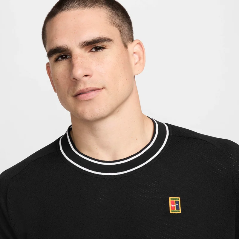 Nike Black Men's Heritage Tennis Top for Men | Best Price UAE