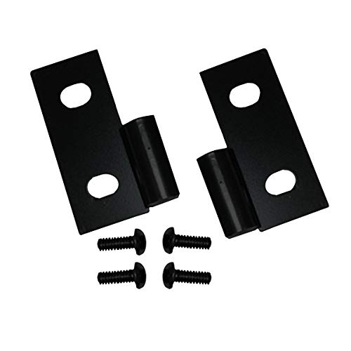Rugged Ridge Door Hinge Brackets for Jeep CJ/Wrangler YJ/TJ | Steel, Black | 11202.03 | Fits 1976-1986 Jeep CJ; 1987-2006 Jeep Wrangler YJ/TJ - Image 1