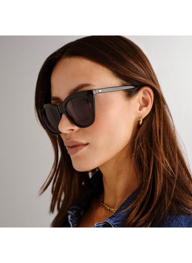 SAVITA Halfmoon Magic Sunglasses - Black, Cat Eye, Women's, Elegant Style  - Image 4