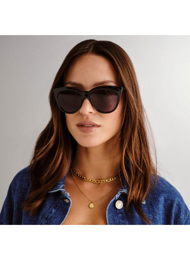 SAVITA Halfmoon Magic Sunglasses - Black, Cat Eye, Women's, Elegant Style  - Image 3
