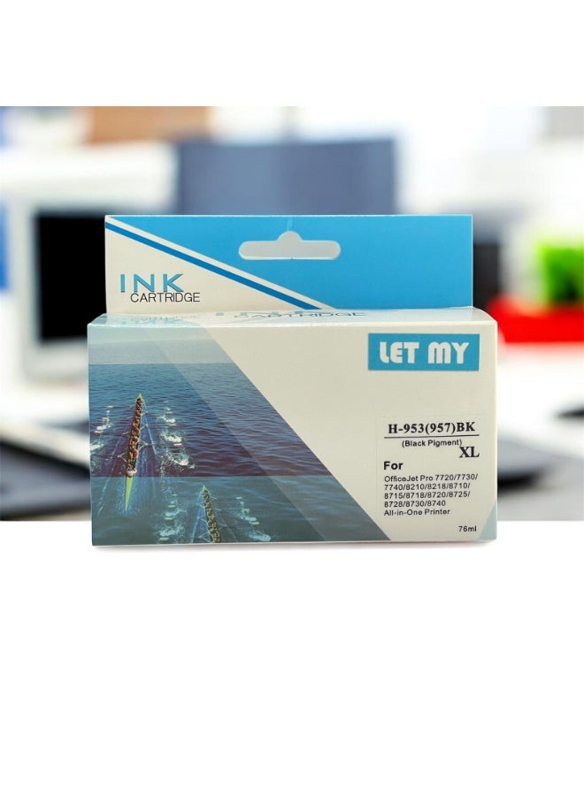 دعني خرطوشة حبر أسود 953XL لطابعات HP Officejet Pro 7740 8218 8710 8715 8718 8719 8720 8725 8730 8740 - Image 1