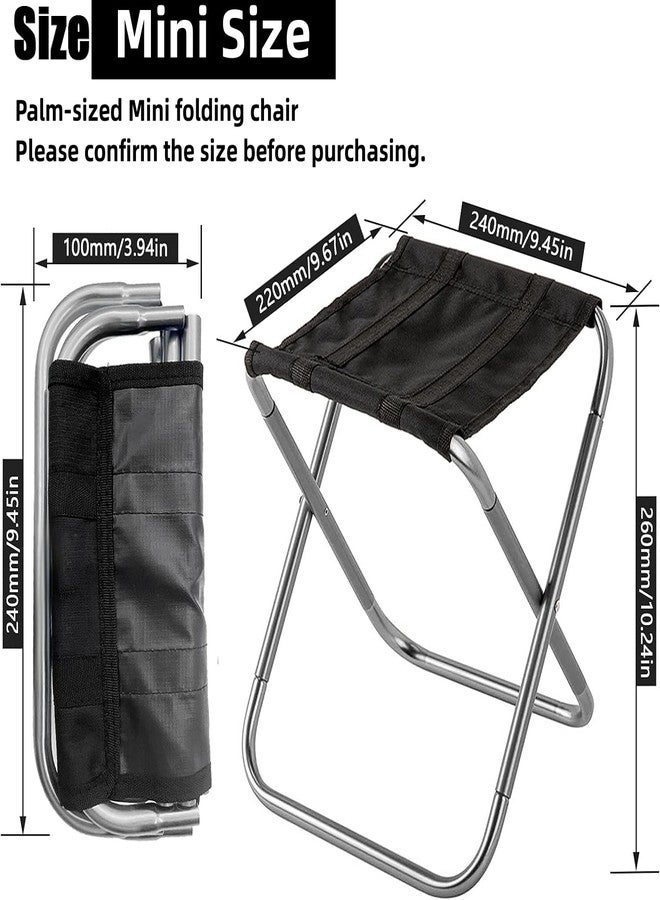 LYHLYA Portable Mini Folding Stool, Small Camping Stool Mortable Stool Can Hold Up to 150 Lbs - Image 4