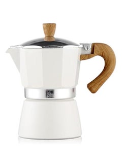 Generic Espresso Maker Stovetop,Camping Moka Pot 2 Cup/120ML,Stove Top Espresso Italian Coffee Maker,Easy to Use (White)  - Image 1
