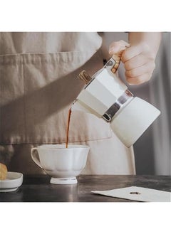 Generic Espresso Maker Stovetop,Camping Moka Pot 2 Cup/120ML,Stove Top Espresso Italian Coffee Maker,Easy to Use (White)  - Image 5
