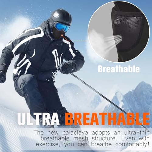 YANIKY Balaclava Ski Mask Windproof Thermal Winter Face Mask for Men Women Full Face Cover for Cold Weather Skiing Motorcycle - Image 4