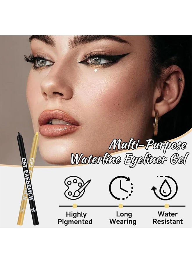 YOUNG VISION Gel Eyepencil，Waterline Gel Eyeliner Pencil, Waterproof Long Lasting Cream Eye Liner Pencil ，Hypoallergenic Highly Pigmented Precision Smudge-Proof Smooth Eyeliner Makeup Pen -06 - Image 4