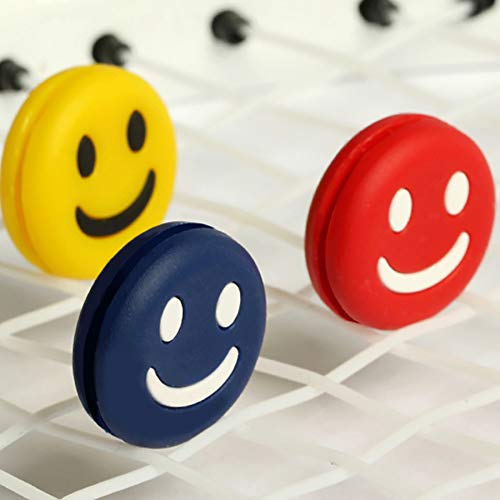 Senston Tennis Racket Silicone Vibration Dampeners Smile Face Shock-Absorber Fit in Your Racket String -Set of 6 Pack - Image 3