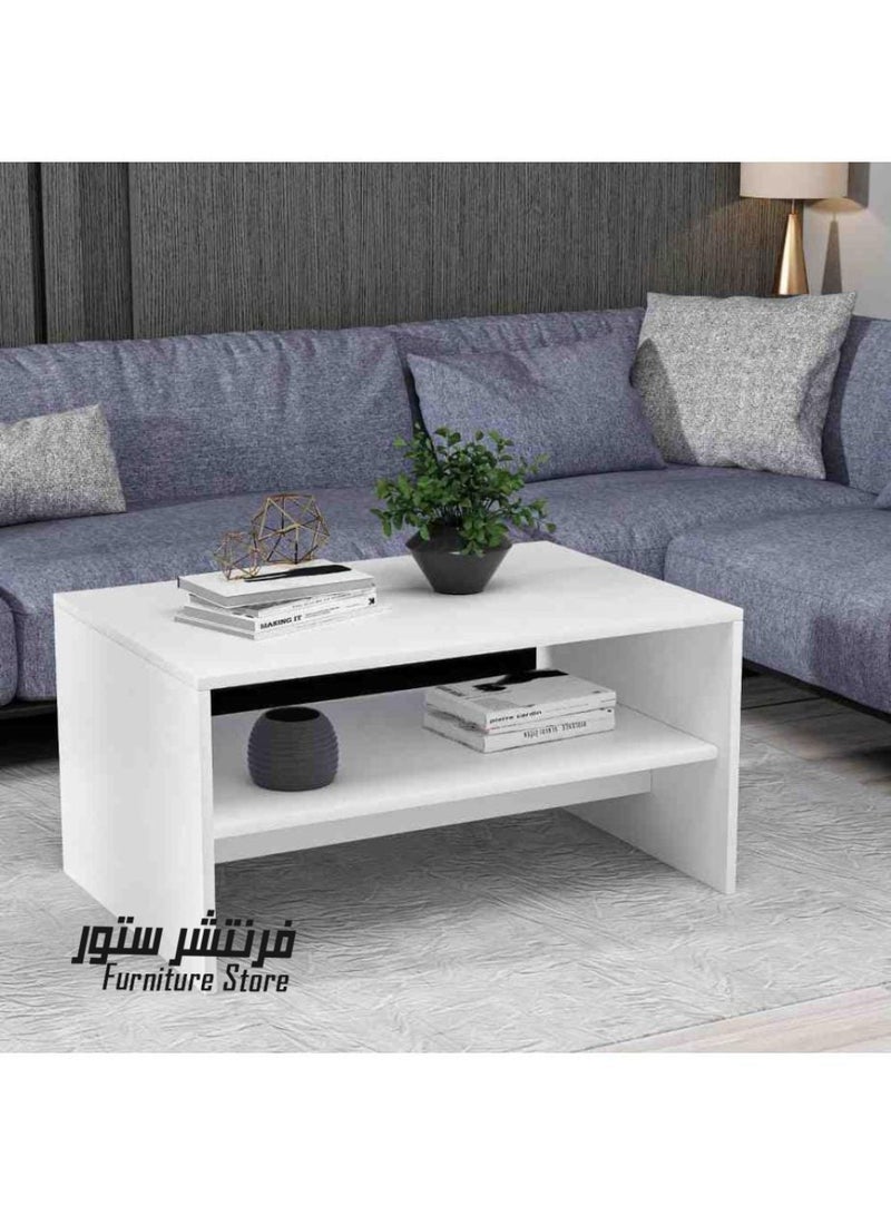 فرنتشر ستور ترابيزة قهوة - ارتفاع 40 سم - عرض 80 سم - عمق 40 سم ، من فرنتشر ستور. - Image 1