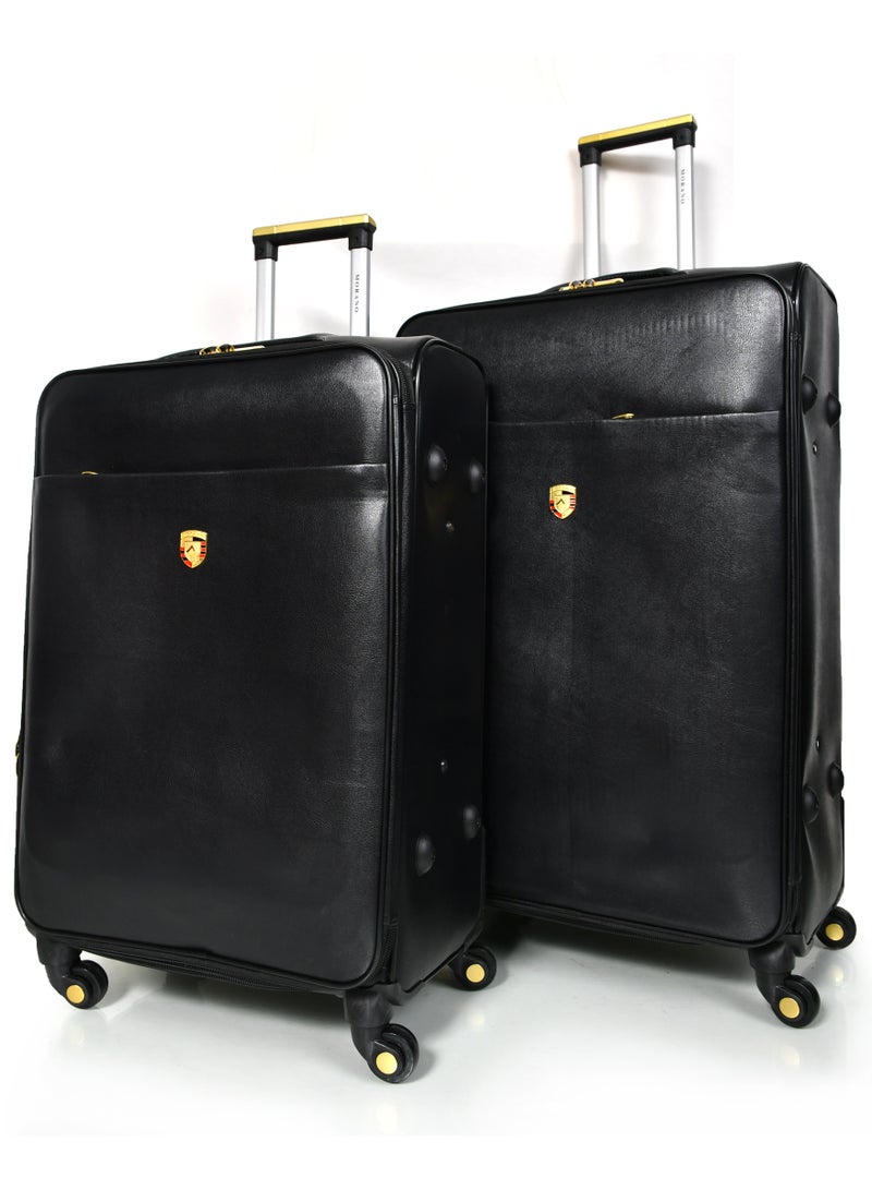 مورانو طقم حقائب سفر ماركة مورانو جلد 4 قطع  مقاس 32/28/24/20 بوصة - Image 3