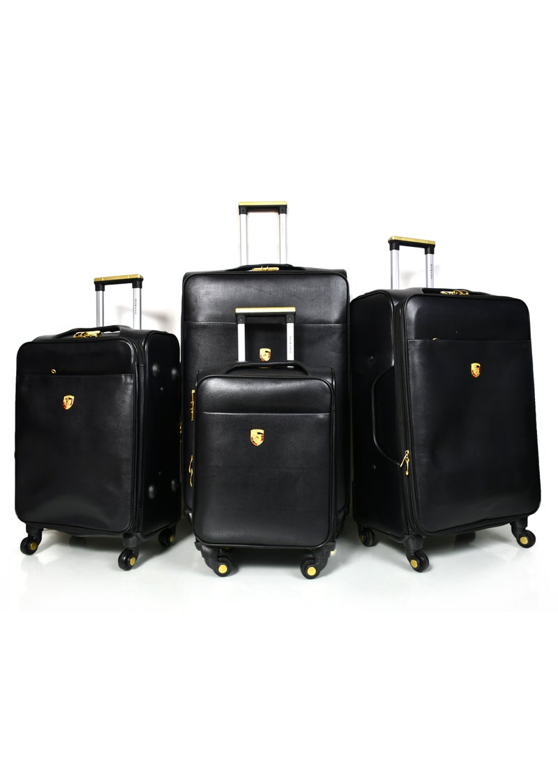 مورانو طقم حقائب سفر ماركة مورانو جلد 4 قطع  مقاس 32/28/24/20 بوصة - Image 1