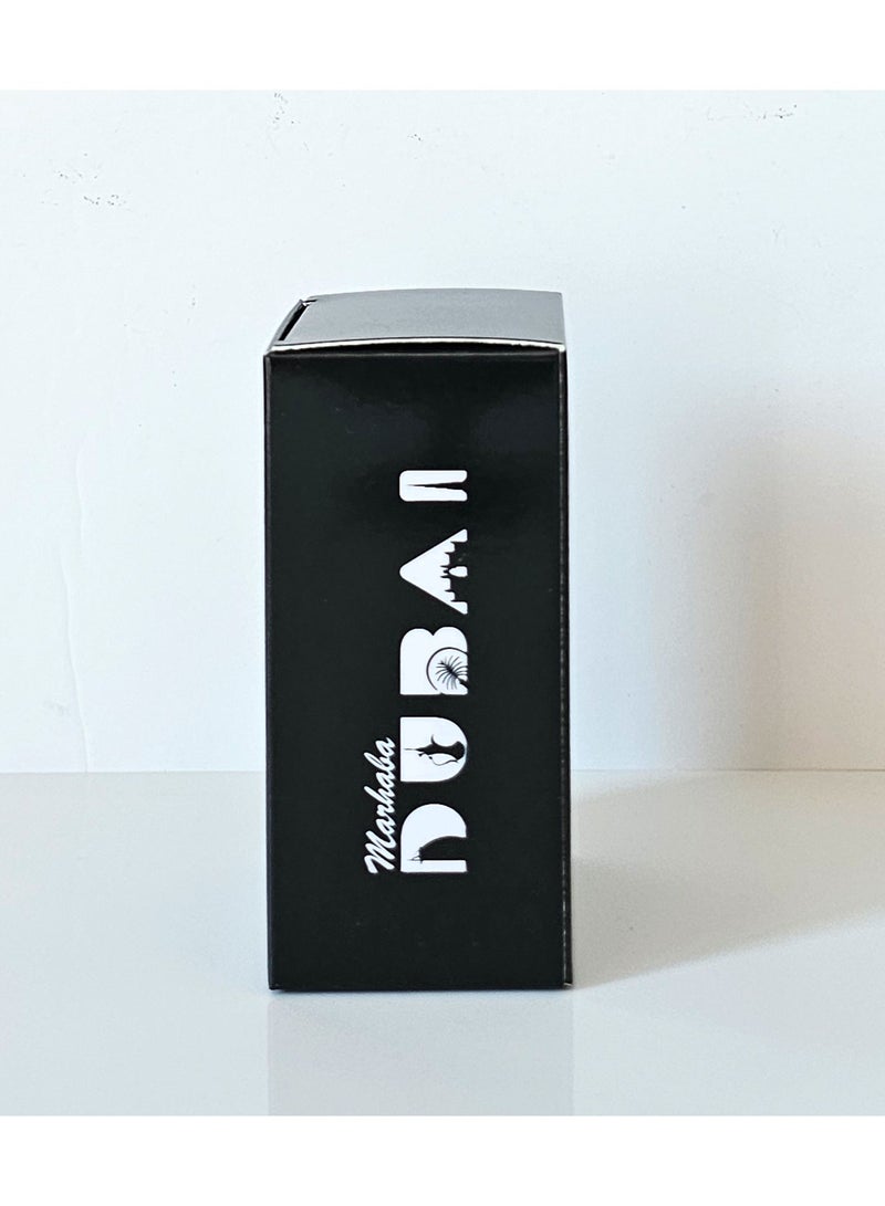 سوق الهدايا التذكارية برج العرب المعدني الفاخر مقاس 10 × 5 سم مرصع بالأحجار، لون ذهبي مزخرف - Image 3