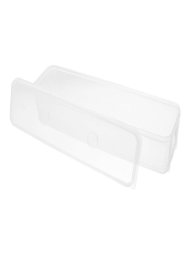 علبة تخزين طعام بلاستيكية طويلة محكمة الإغلاق من فيكاسكي، قابلة للتكديس، لحفظ البصل الأخضر والكزبرة والبصل الأخضر والمعكرونة، منظم مطبخ موفر للمساحة لخزانة المؤن. - Image 1