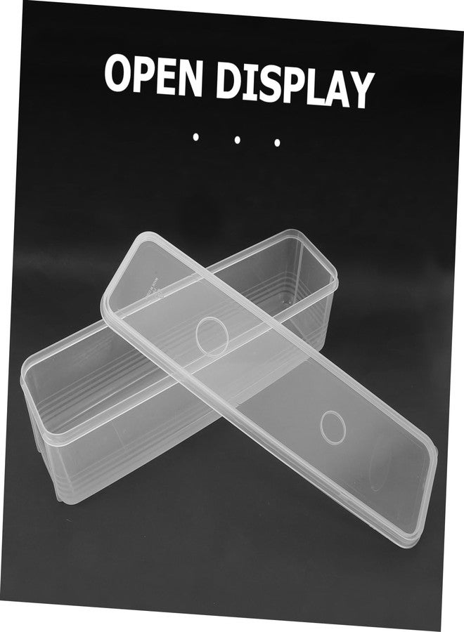 علبة تخزين طعام بلاستيكية طويلة محكمة الإغلاق من فيكاسكي، قابلة للتكديس، لحفظ البصل الأخضر والكزبرة والبصل الأخضر والمعكرونة، منظم مطبخ موفر للمساحة لخزانة المؤن. - Image 3