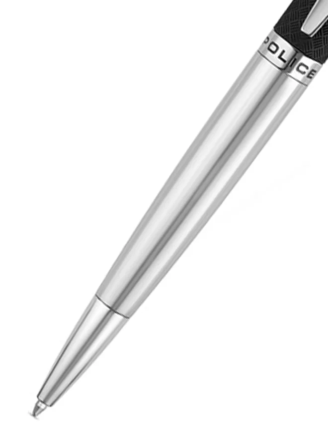 بوليس Rovio.2 Black and Silver with Stainless Steel Trims Medium Drill Point Pen