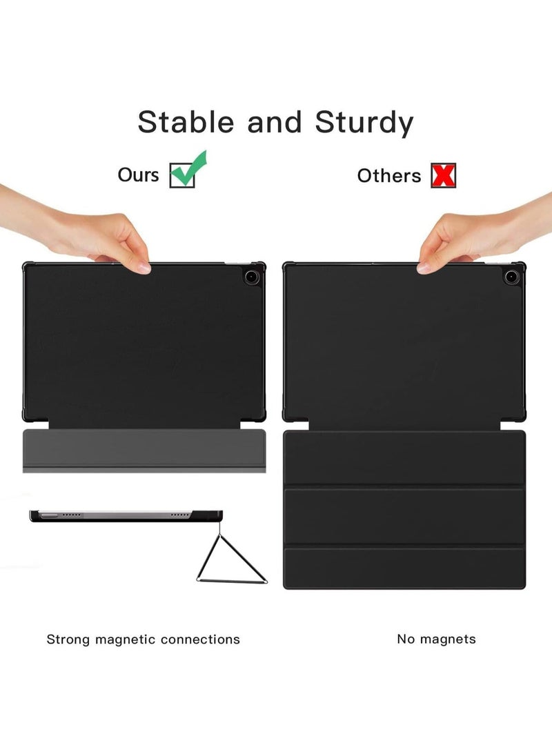 Case for Lenovo M10 Plus 3rd Gen 10.6 inch, XLTTONG Ultra Slim Protective Three Folding Shell Stand Cover, Auto Wake/Sleep for Lenovo Tab M10 Plus 3rd Gen Case (TB125FU/TB128FU)
