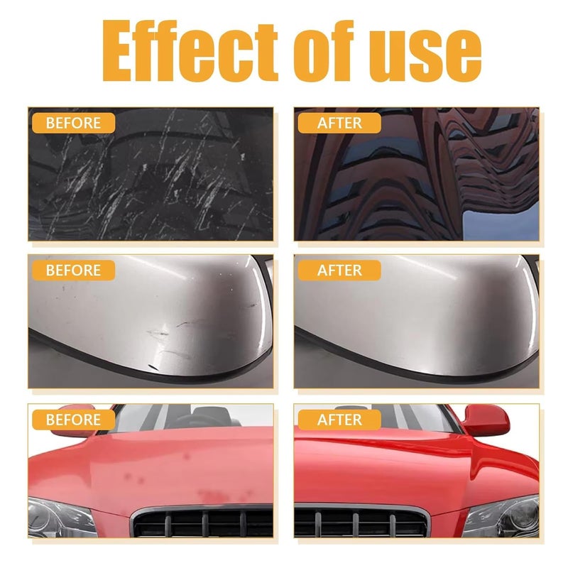 WISELIFE Car Body Scratch Remover And Repair Polishing Wax Kit With Sponge Cream Wax Body Compound Scratch Remover For Car And Bike - Image 3