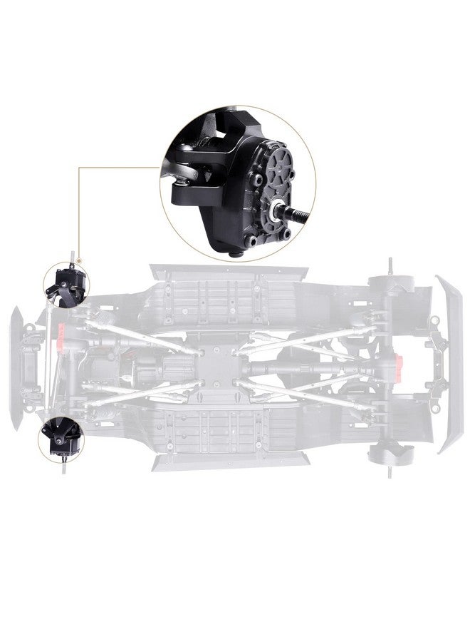 Hobbypark Brass Front Steering Knuckles Portal Weights For Axial Capra And Scx10 Iii Upgrades - Image 2