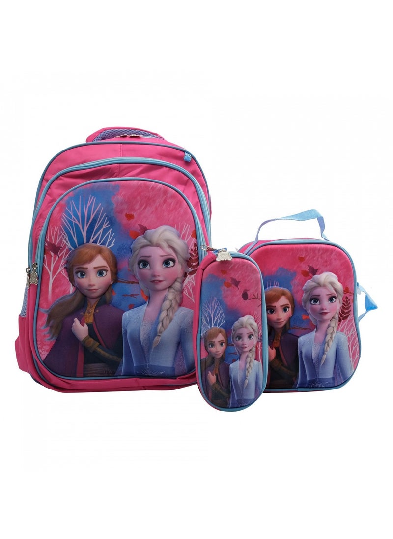 Generic - Design Primary School Trolley Bag, Set Of 3, Pink - Image 1