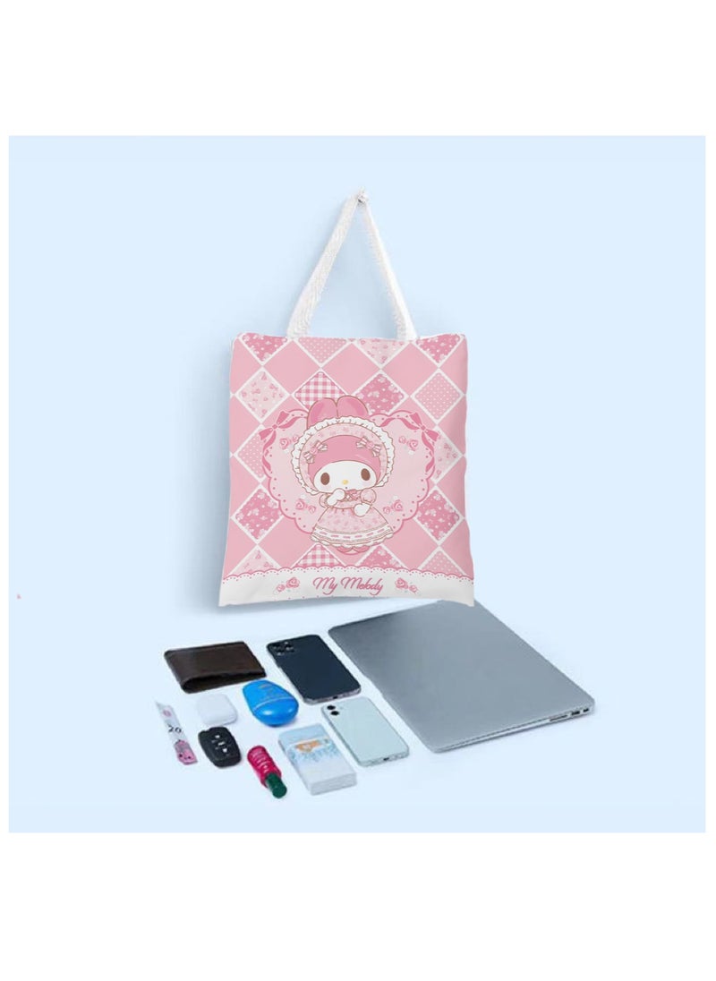Sanrio - Melody Canvas Bag Single Shoulder Student Class Bag Tote Bag - Image 1