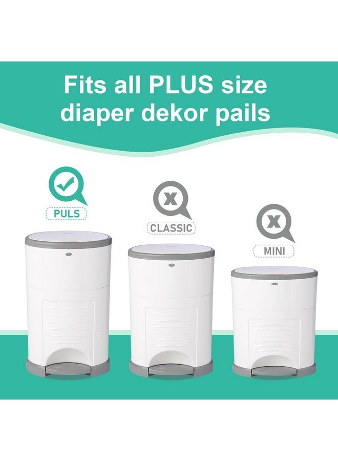 USBOO Refills Compatible with Dekor Plus Diaper Pail,4 Pack Diaper Pail Refill Bags Liners, Reinforced Thickness Diaper Trash Bags, Holds up to 2320 Diapers,Tropical Fruit - Image 3