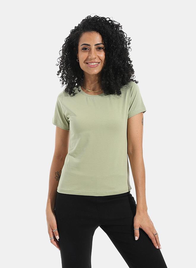 Xtcy Single Lycra Half Sleeve Crew Neck women - Image 1