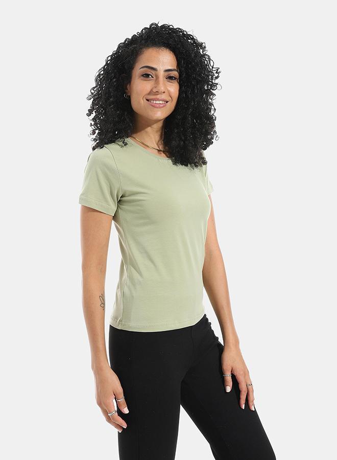 Xtcy Single Lycra Half Sleeve Crew Neck women - Image 2