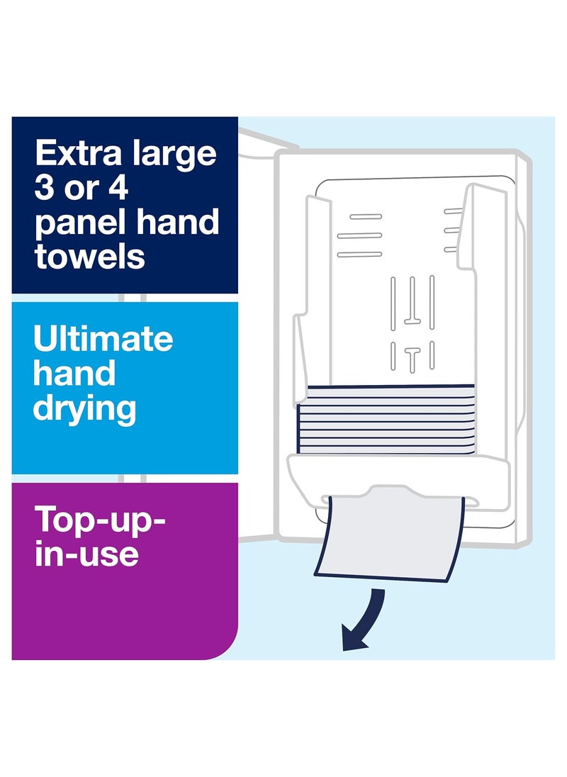 Tork - Tork Xpress Multifold Hand Towel Dispenser Black H2 OneataTime Dispensing Elevation Range 553028 - Image 1