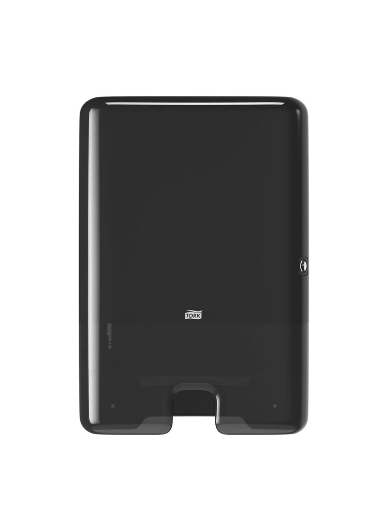Tork - Tork Xpress Multifold Hand Towel Dispenser Black H2 OneataTime Dispensing Elevation Range 553028 - Image 1