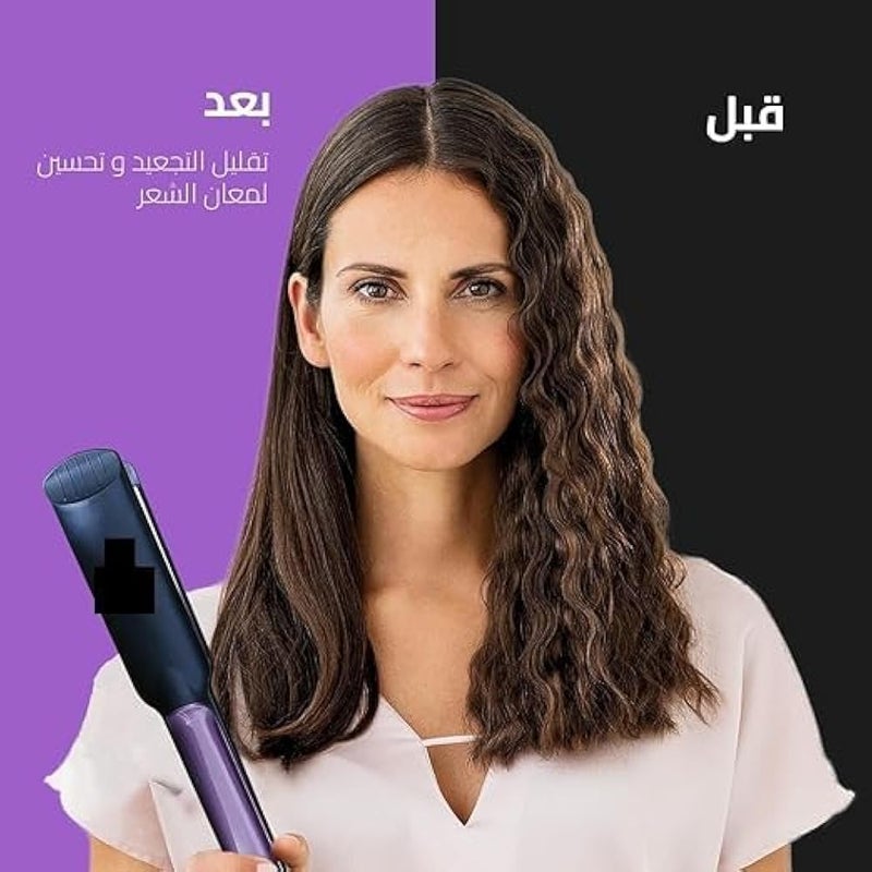 JamakiD Hair Straightener, Salon Quality Styling with 1280°C, Perfect for Curly and Straight Hair, 30s Fast Heating, 360° Swivel Cord, 50W, Model Jpc 10009, Ceramic Plates, Black - Image 4
