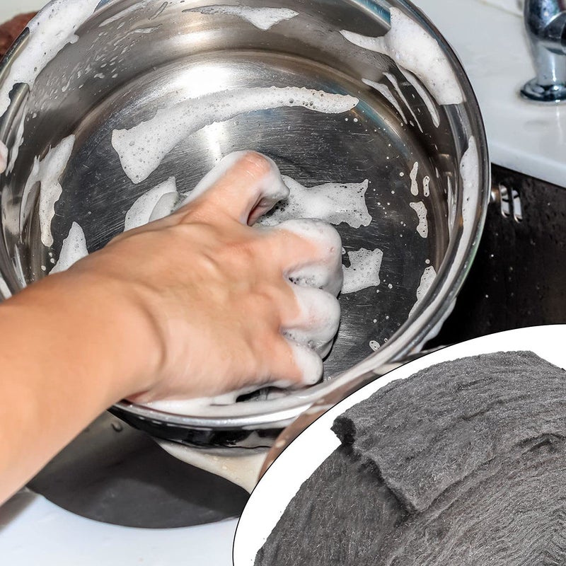 AConnet Grade 0000 Steel Wool 5lb Steel Wool Roll for Cleaning, Remove Rust, Buffing Wood and Metal Finishes - Image 4
