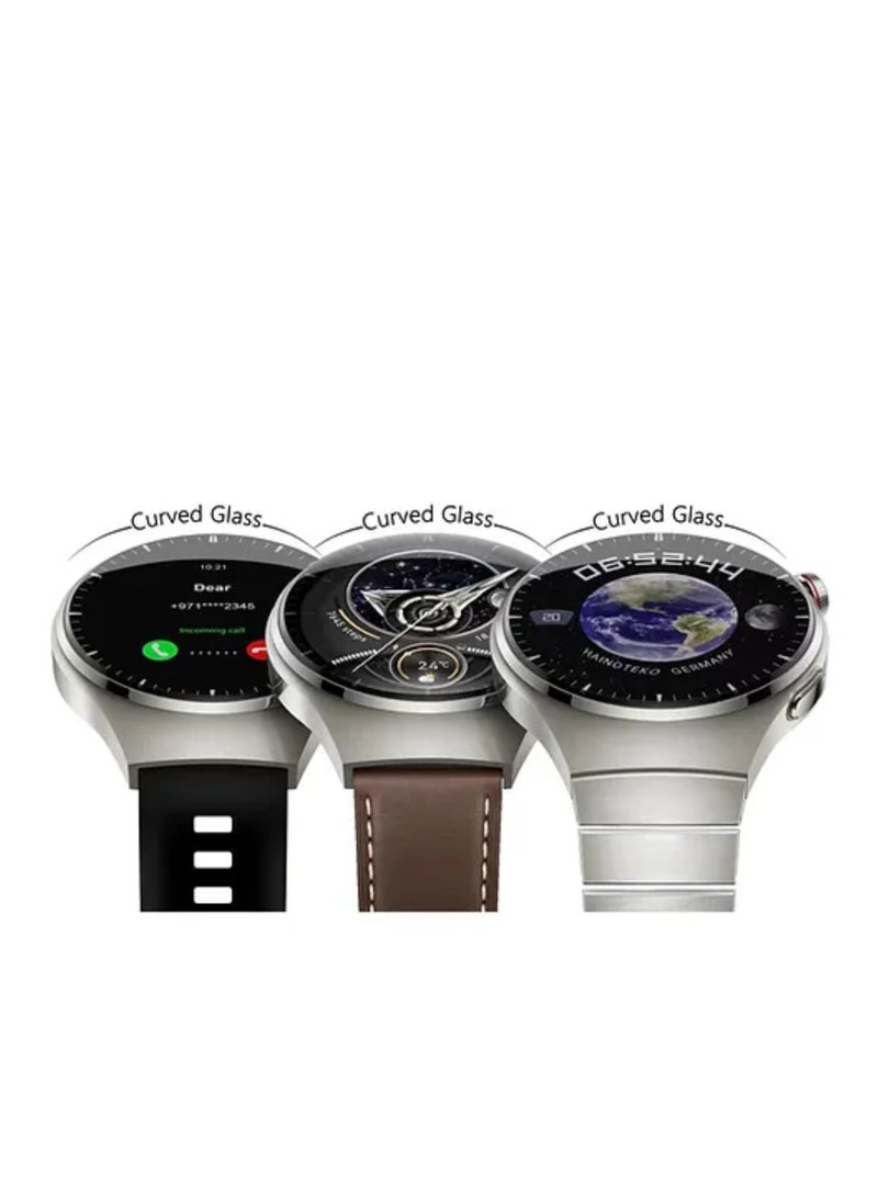 Haino Teko RW 32 Smart Watch With 3 Pairs Straps HD IPS AMOLED Display Waterproof Smartwatch 4 Pro Curved Glass App Control Heart Rate GPS And Fitness Smartwatch - Image 1