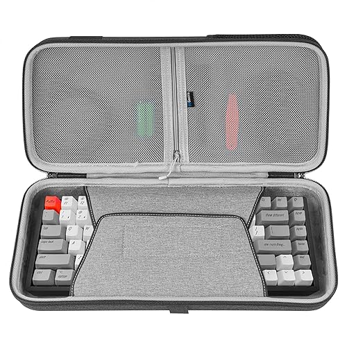 Geekria 75% 84 Key Keyboard Case, Hard Shell Travel Carrying Bag, Compatible with Keychron K2, Logitech POP Keys Mechanical Keyboard, EPOMAKER x Aula F75, ROG Azoth Extreme 75, Womier S K80 - Image 1