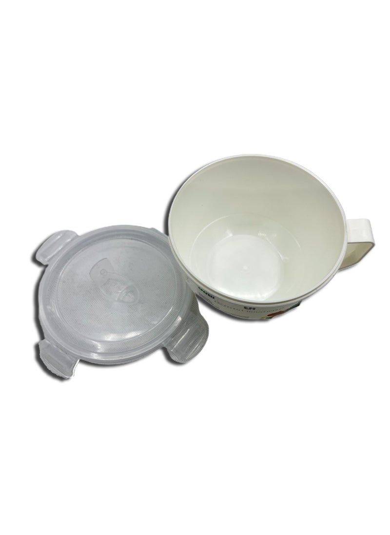 Microwave Bowl With A Lid 1ltr White