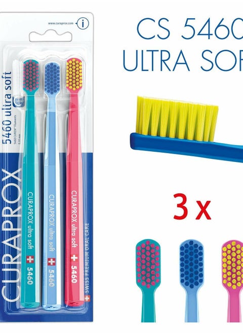 CURAPROX CS 5460 Ultra-Soft Toothbrush Pack of 3