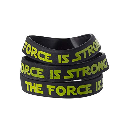 L LIFETIME The Force Party Favors Bands Galaxy Wars Theme Birthday Supplies Goody Bag Kids Teen Tween Size Wrist Bracelets for Boys Girls Rubber Band Bracelets Silicone Bracelets for Girls 24 Pack - Image 1