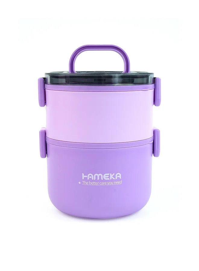 LITTLE SURPRISE BOX Little Surprise Box,Purple Double Decker Stainless Steel Lunch Box
