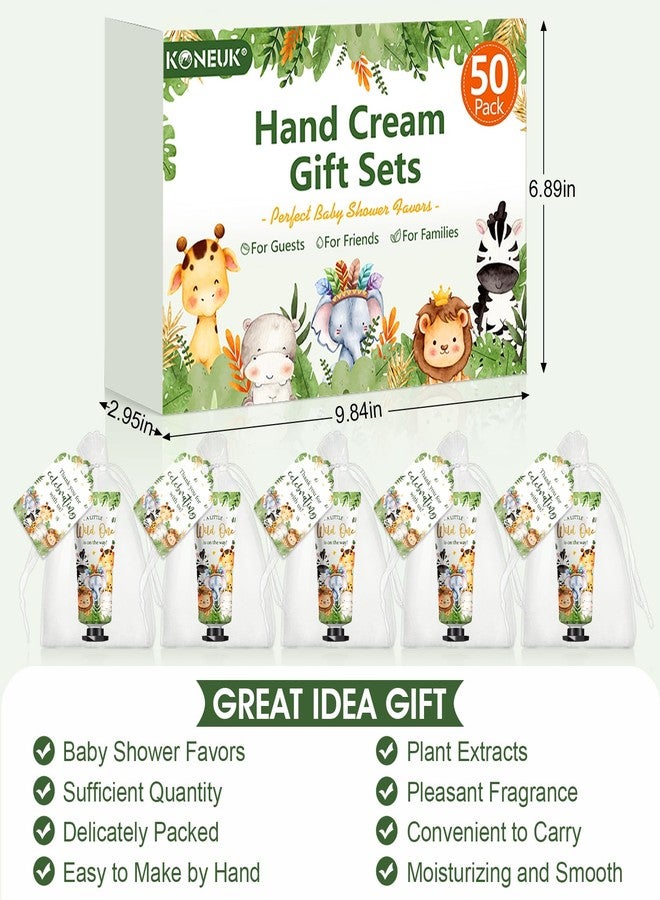KONEUK 50 Pack Baby Shower Bulk Hand Cream Gifts Sets, Baby Shower Favors and Bridal Shower Favors for Guests with Thank You Card and Organza Gift Bags, Birthday Gifts, Appreciation Gifts for Guests (Animal) - Image 4
