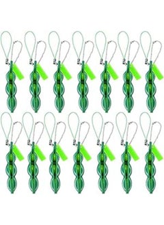 Generic ELF Unpack the toy- Fidget Bean Toy Set Edamame Soybean Keychain, Anxiety Stress Relief ADHD Toy Keychain Extrusion Pea Toys for Adults Backpack Keys Mobile Phones Gift(10 pcs) 
