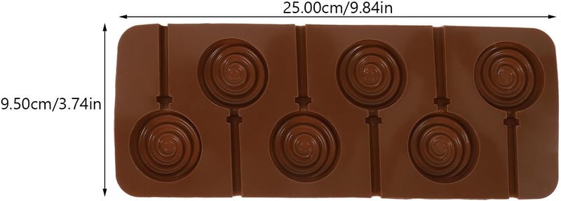 2pcs Silicone Lollipop Mold Set Biscuit and Cookie Shape Chocolate Candy Mold Baking Tool for Homemade Sweets and Candy Making - Image 2