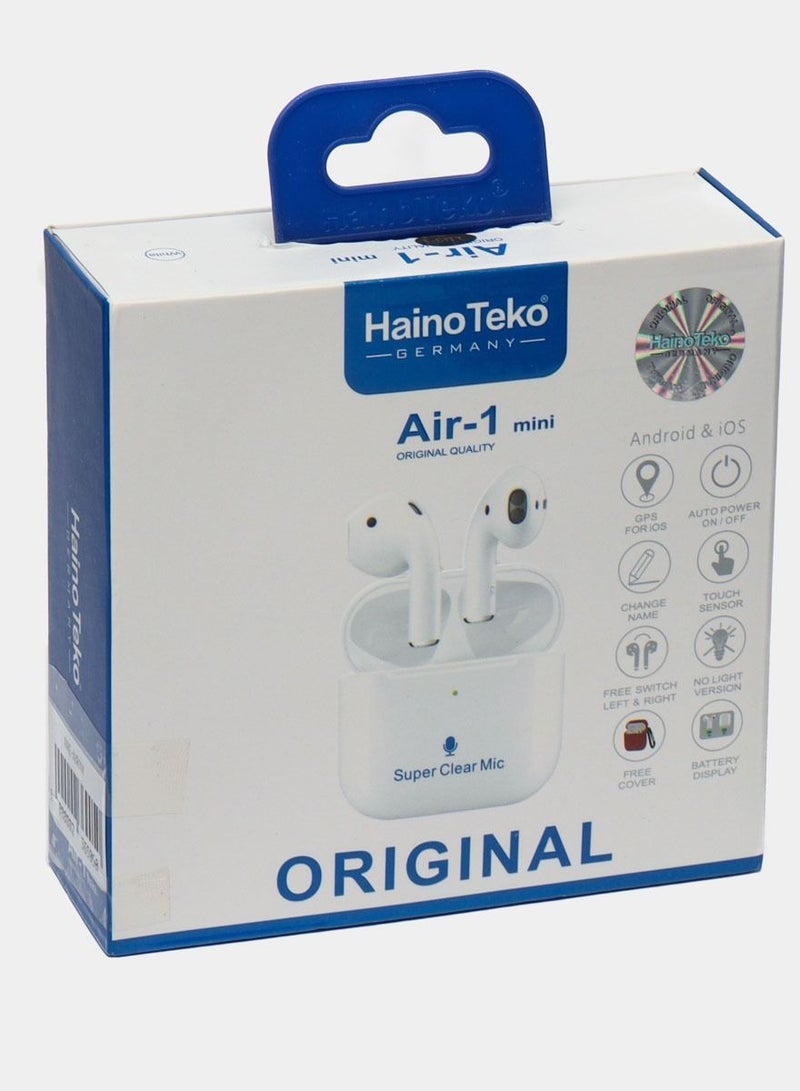 Haino Teko Germany Air 1 Mini Bluetooth Wireless Earphone Headset and Super Clear Mic For Samsung Galaxy S23 - Image 4