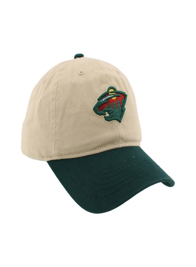 ZHATS Minnesota Wild NHL Officially Licensed Adjustable Hat Scholarship Icon Stone - Image 2
