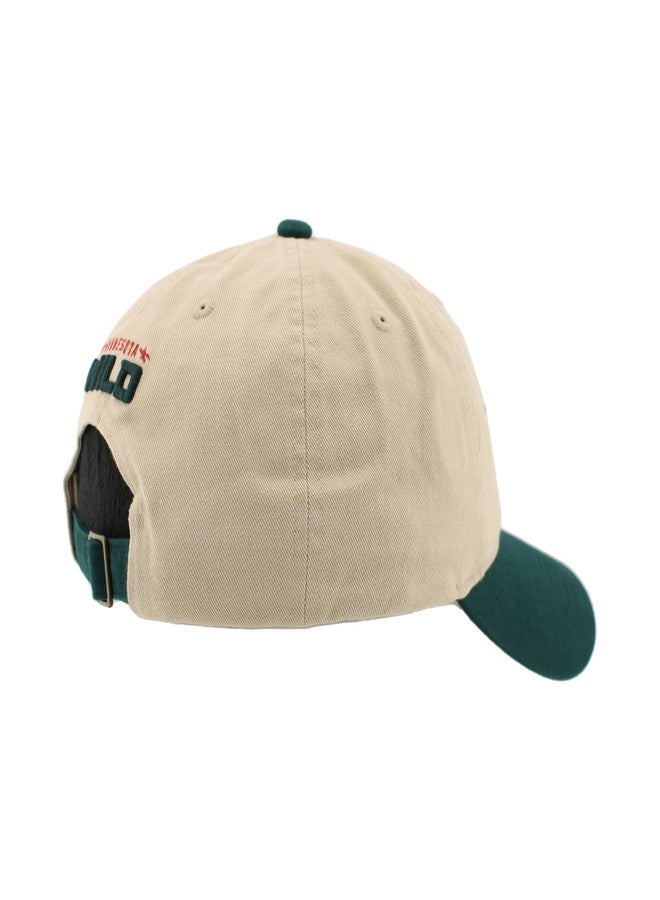 ZHATS Minnesota Wild NHL Officially Licensed Adjustable Hat Scholarship Icon Stone - Image 3