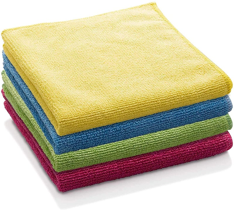 TECHNOVIBES Microfiber Cloth 40x40 CM 350 GSM Thick Lint StreakFree Multipurpose Cloths Multi Color Pack of 4 - Image 2