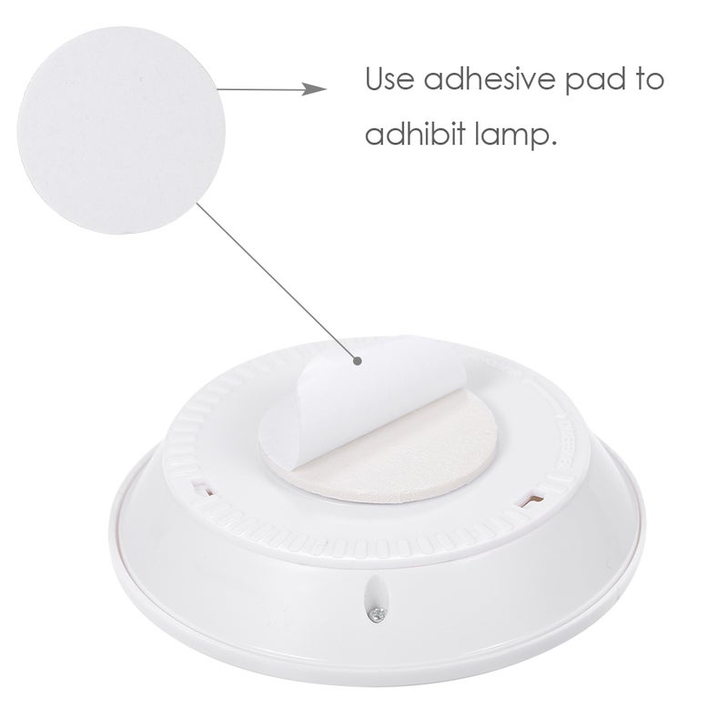 4.5v 1W COB LED Puck Light 6 Pack with Remote Controller Brightness Adjustable Wireless Dimmable Touch Sensor Control Night Lamp Under Cabinet Lighting Battery Powered Operated for Cabinet Wall Stairs Front Door Cupboard Wardrobe Bedroom Portable Whi - Image 5